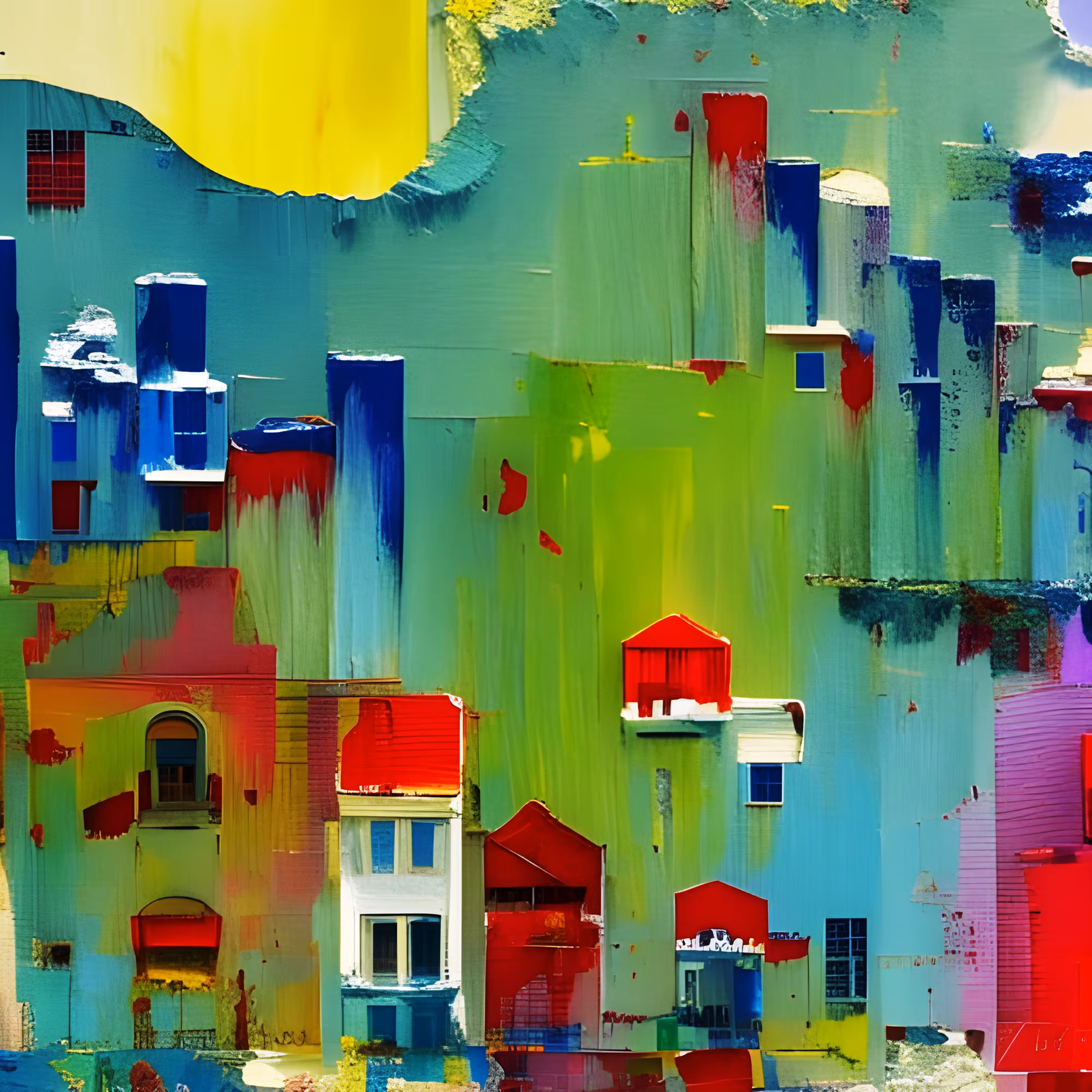 Village on the mountain