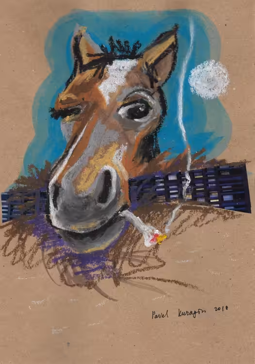 Smoking horse #4 