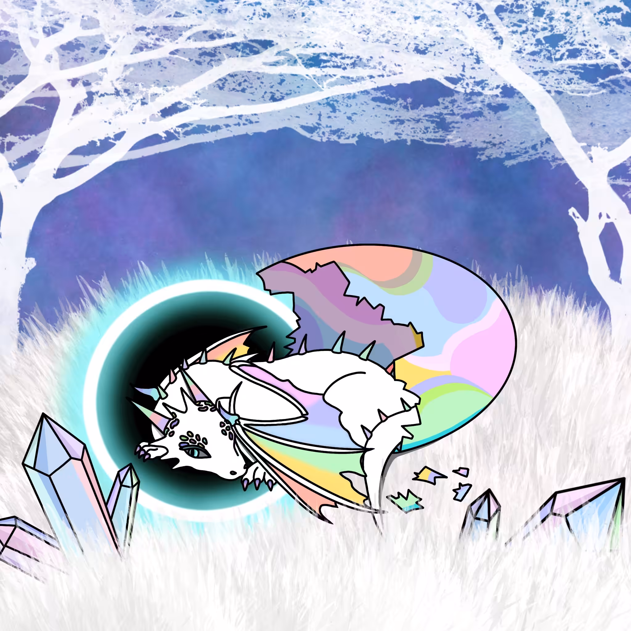 Angel Aura Quartz Dragon