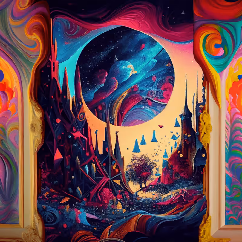 AI Psychedelic City #14