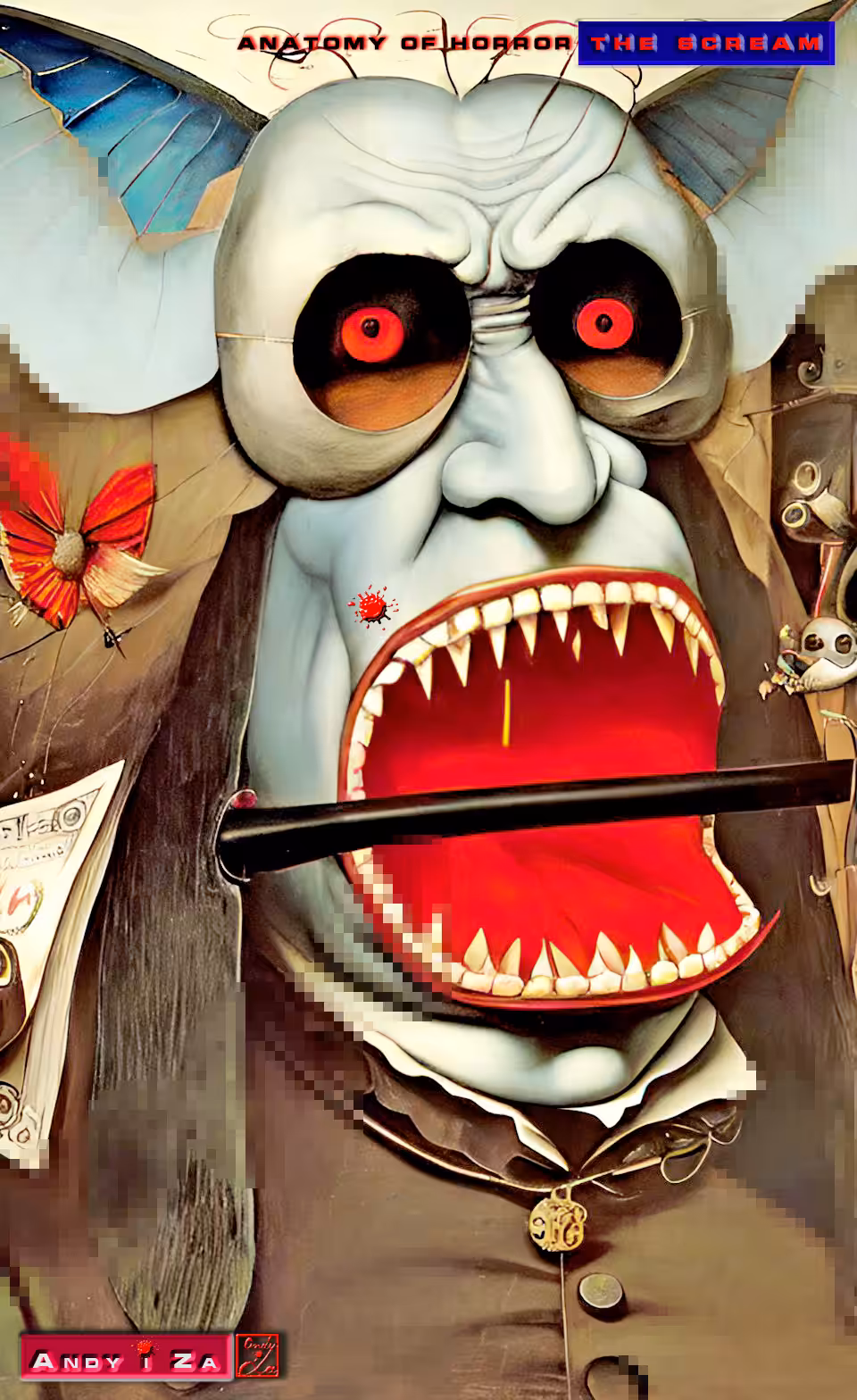 Inexplicable images forever dragging into the world of dreams, captured by a toothy demon.