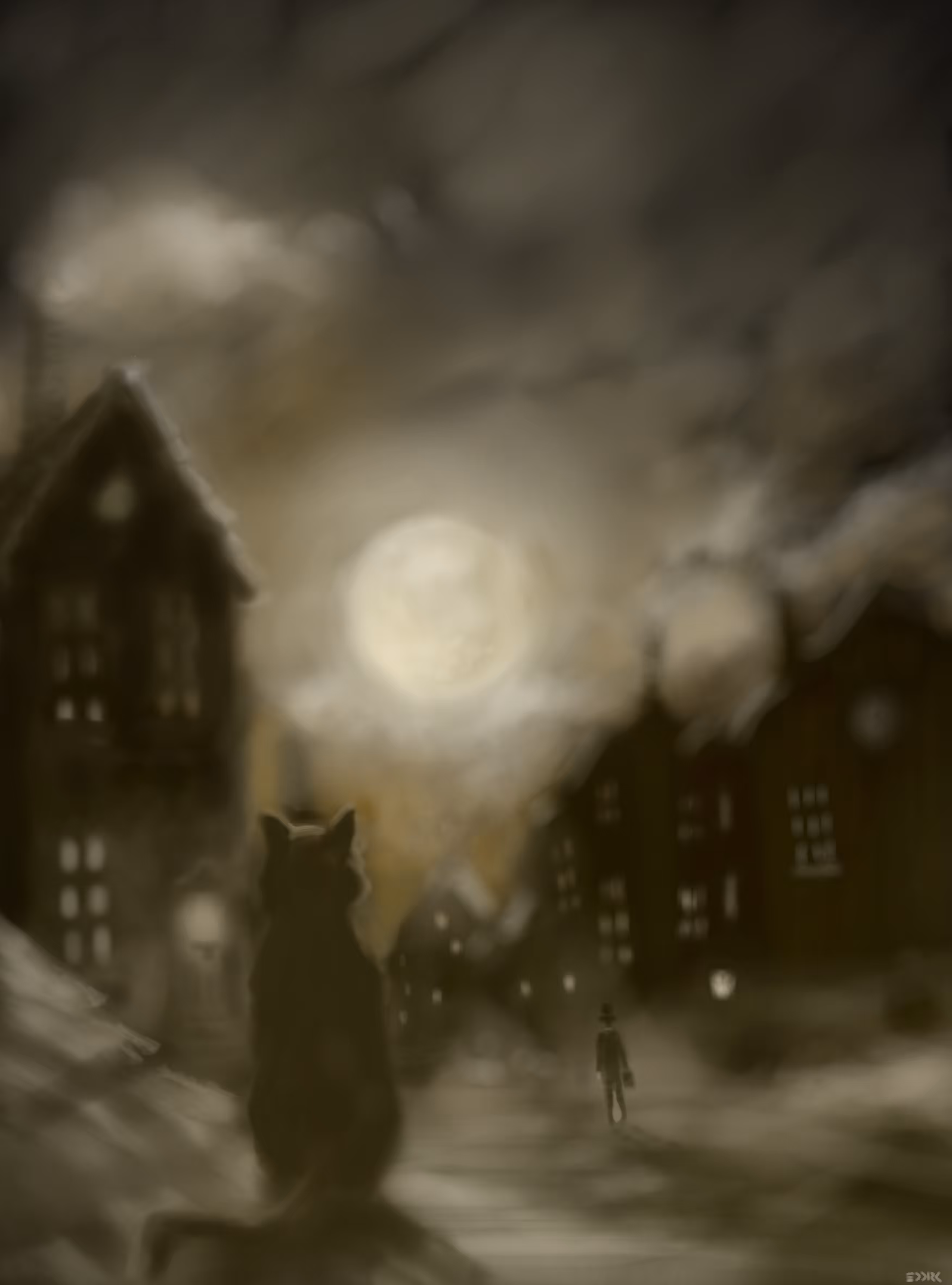 Dark city: The man