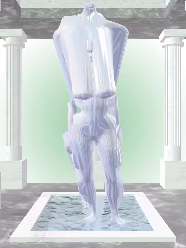 HeavenComputer: The Excited Melted Blue Woman #6489