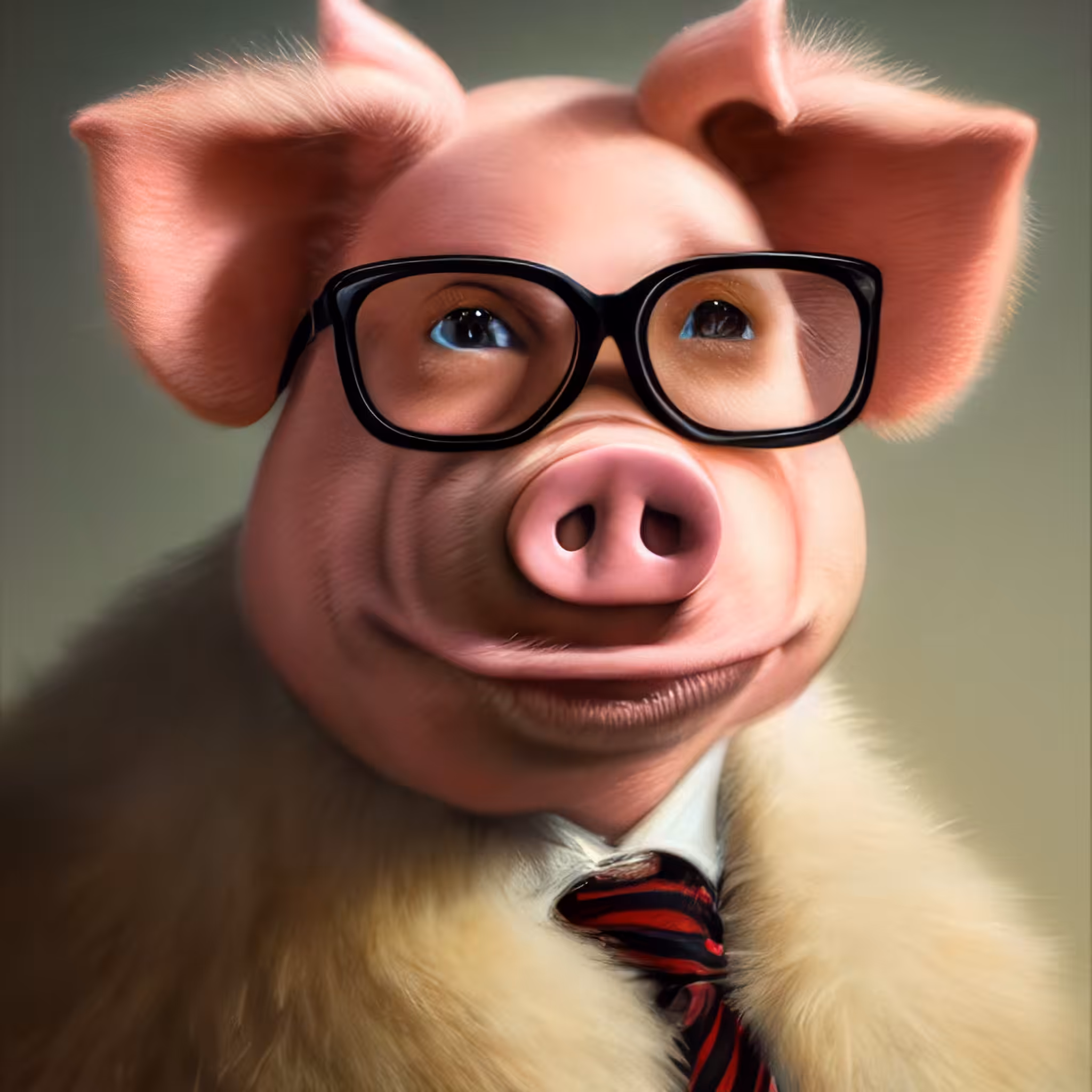 Furry Pig 0393