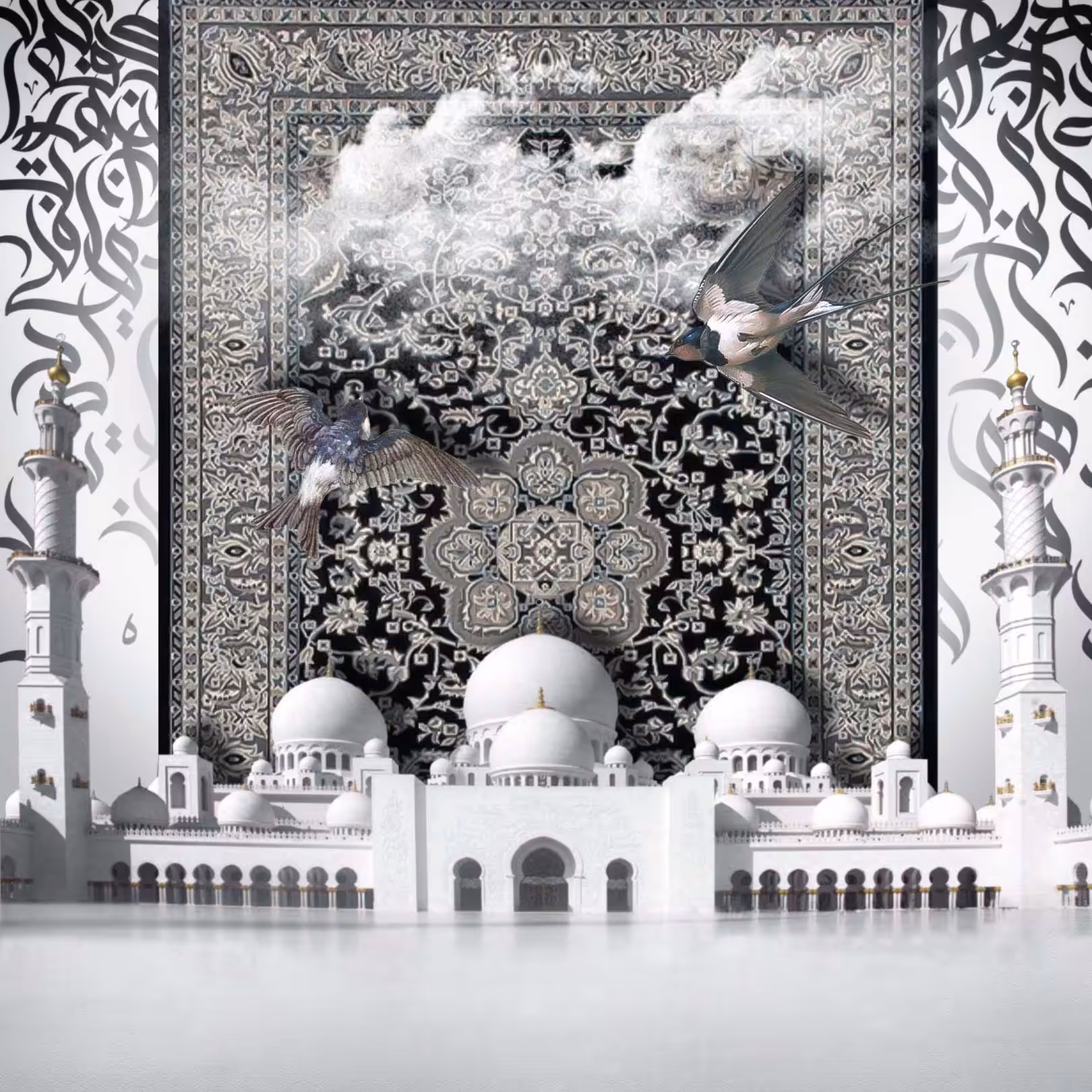 AC- Glaring Day of Sheikh Zayed Grand Mosque