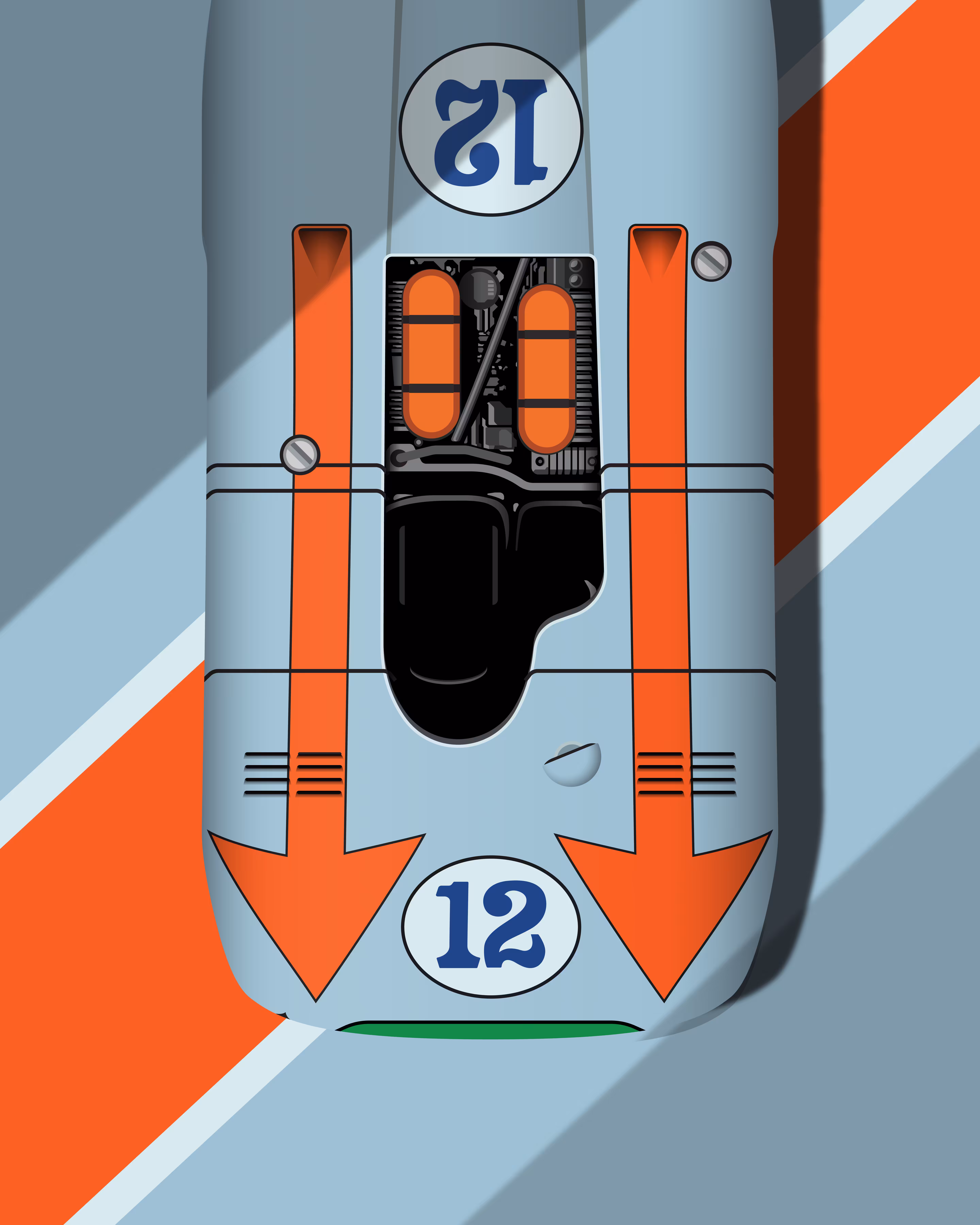 PORSCHE 908 /3 N°12