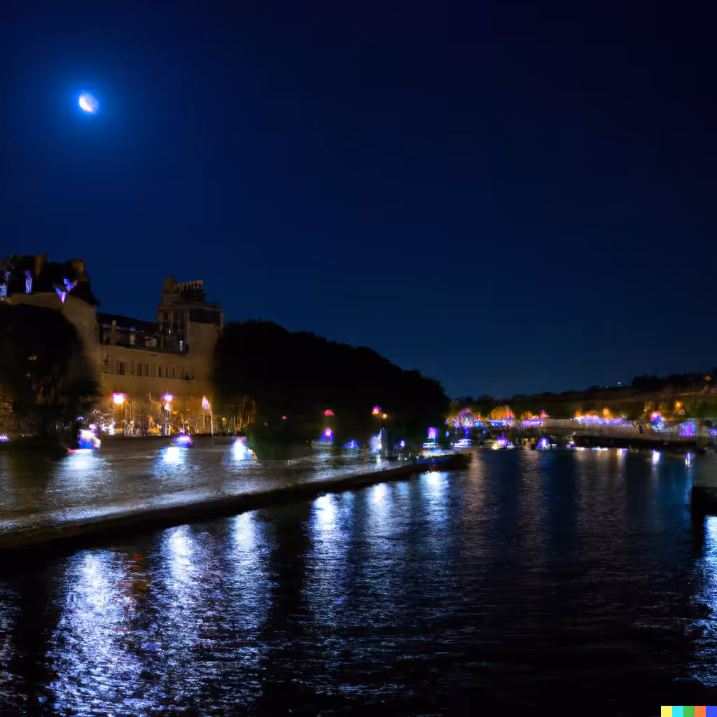Moonlit Seine No. 1