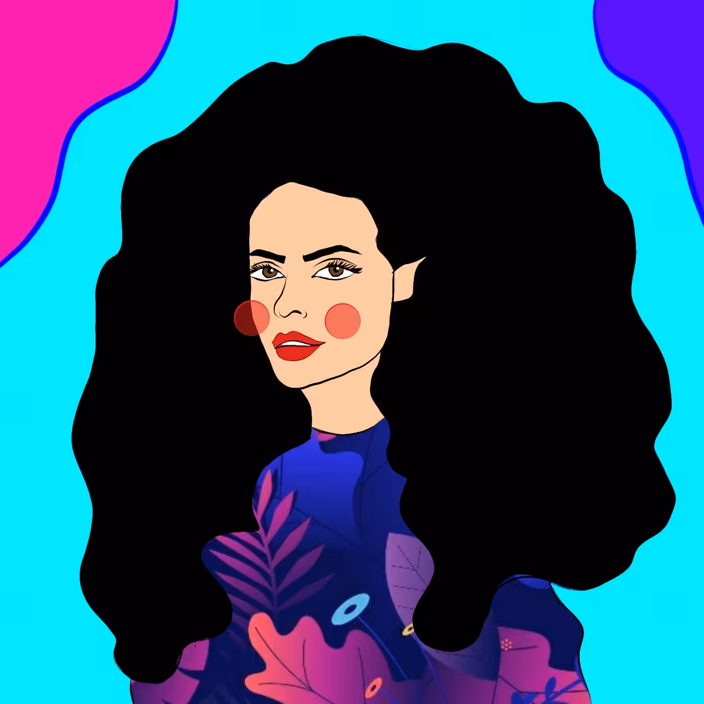 Lady Big hair