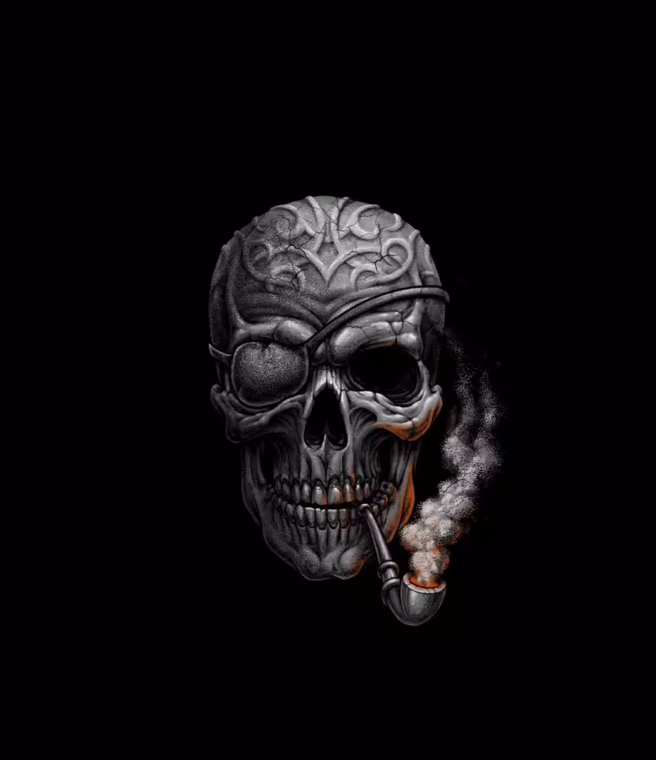 Smoker in the night