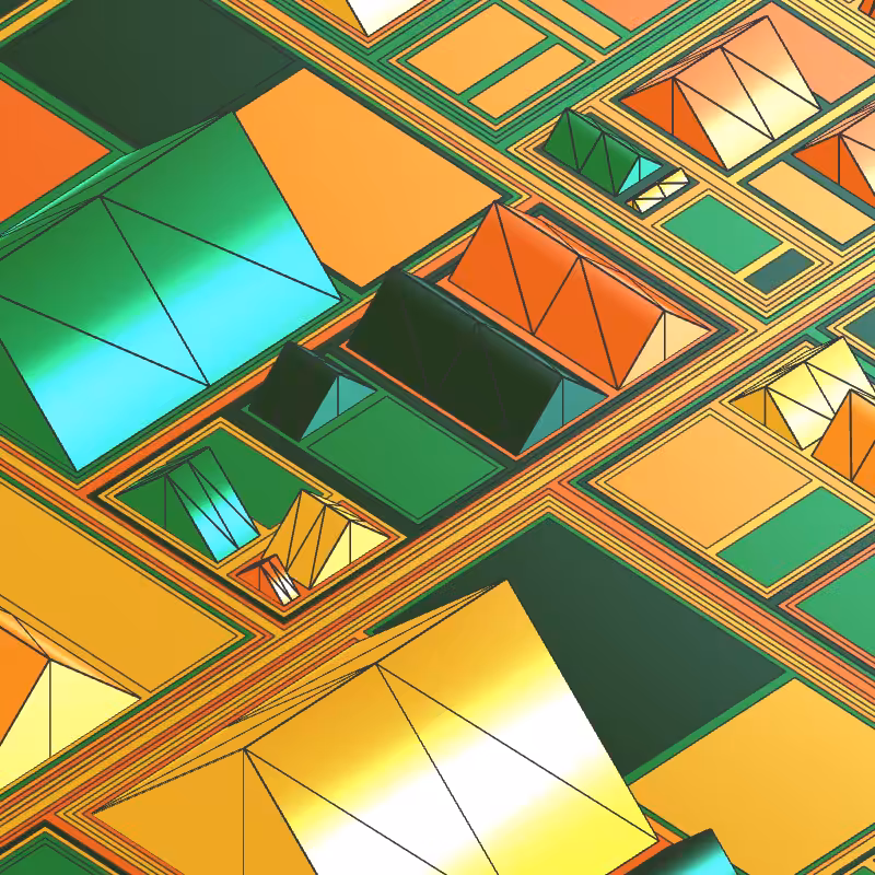 Geometric city #129
