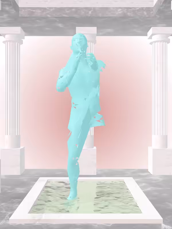 HeavenComputer: The Cheering Minty Green Man #7132