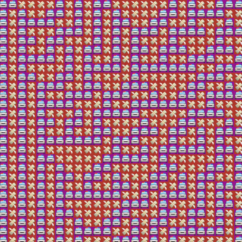 Elementary Cellular Emoji Automata #315