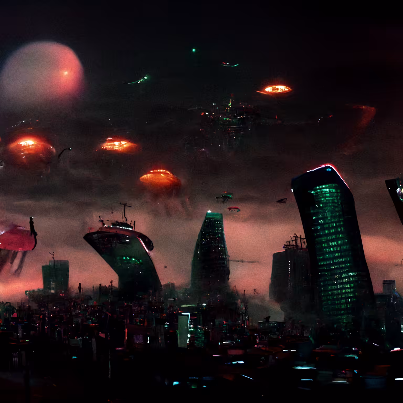 Alien Invasion at Dusk