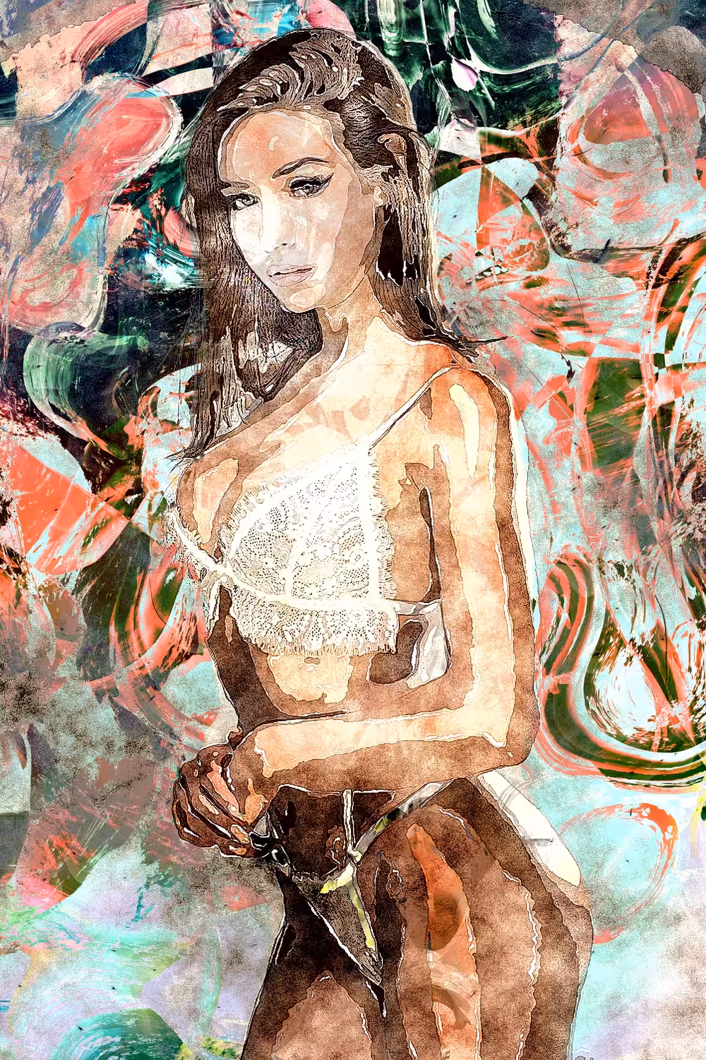 Sun Goddess Abstract