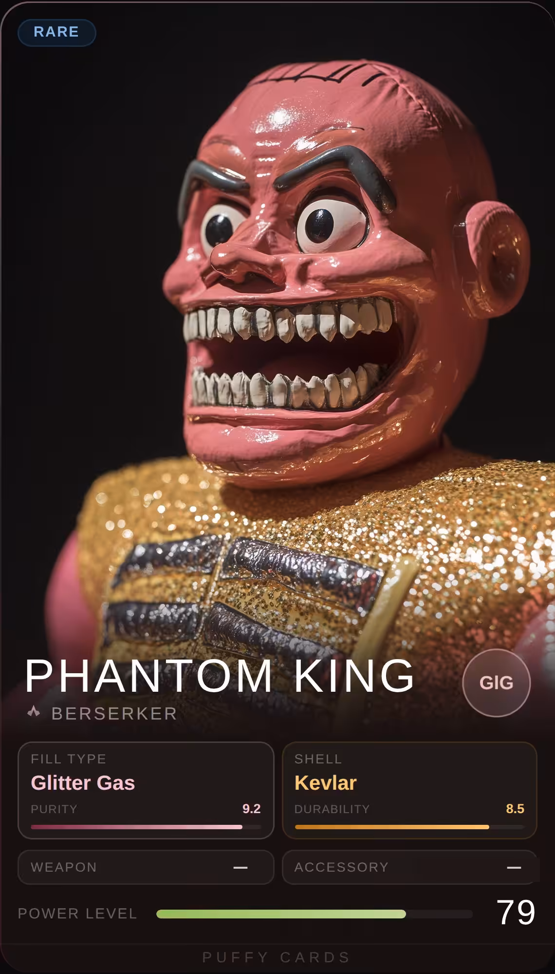 Puffy Cards: Phantom King