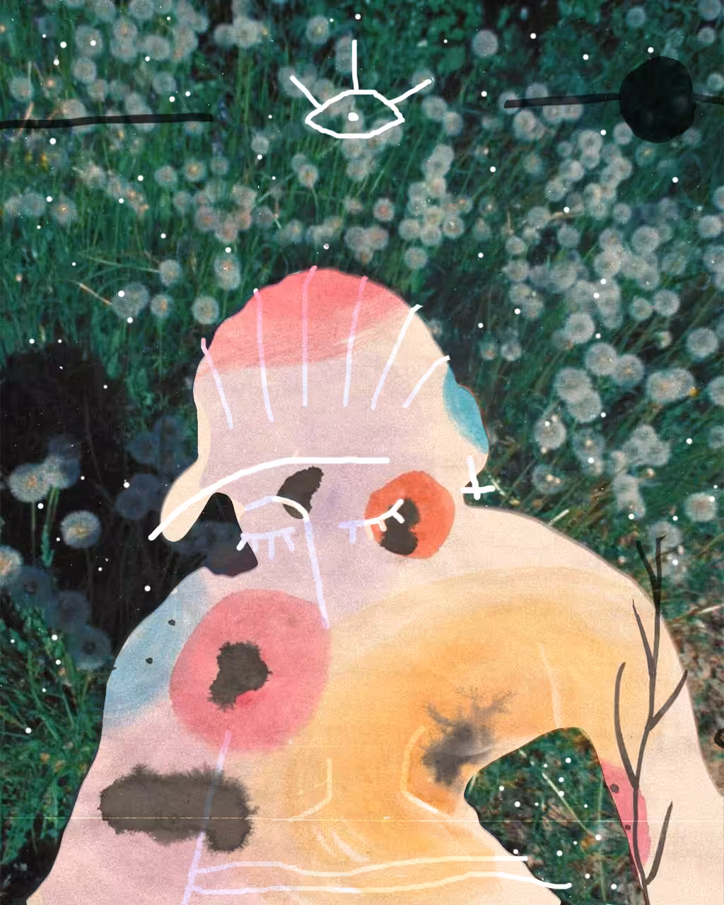 Whispers of the Garden: A Digital Collage