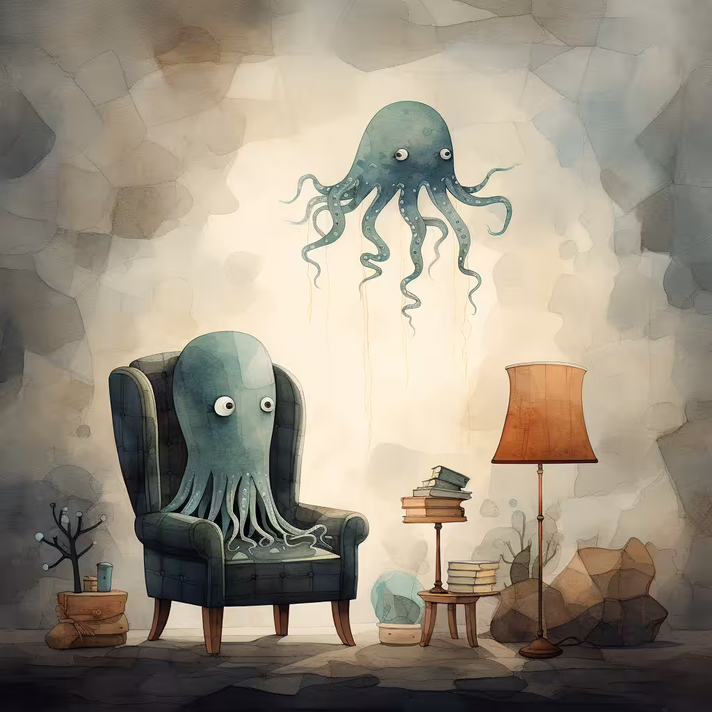 Resting under the sea (squid version!)
