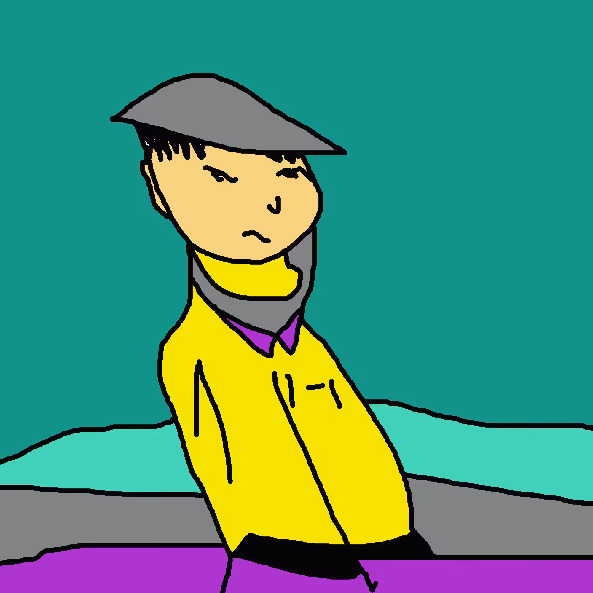 man in flat cap