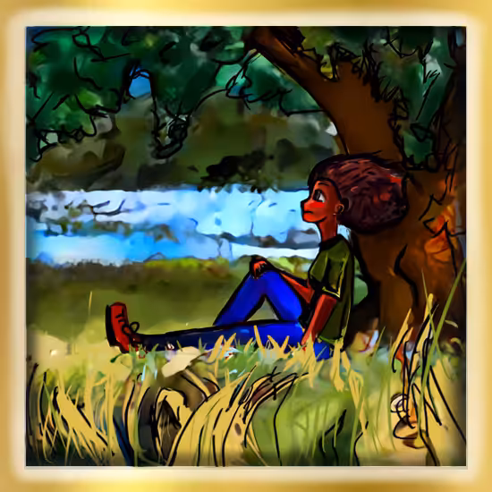 Countryside Winds Gold Frame