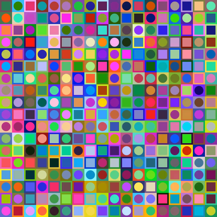 Square Dot Composition #118