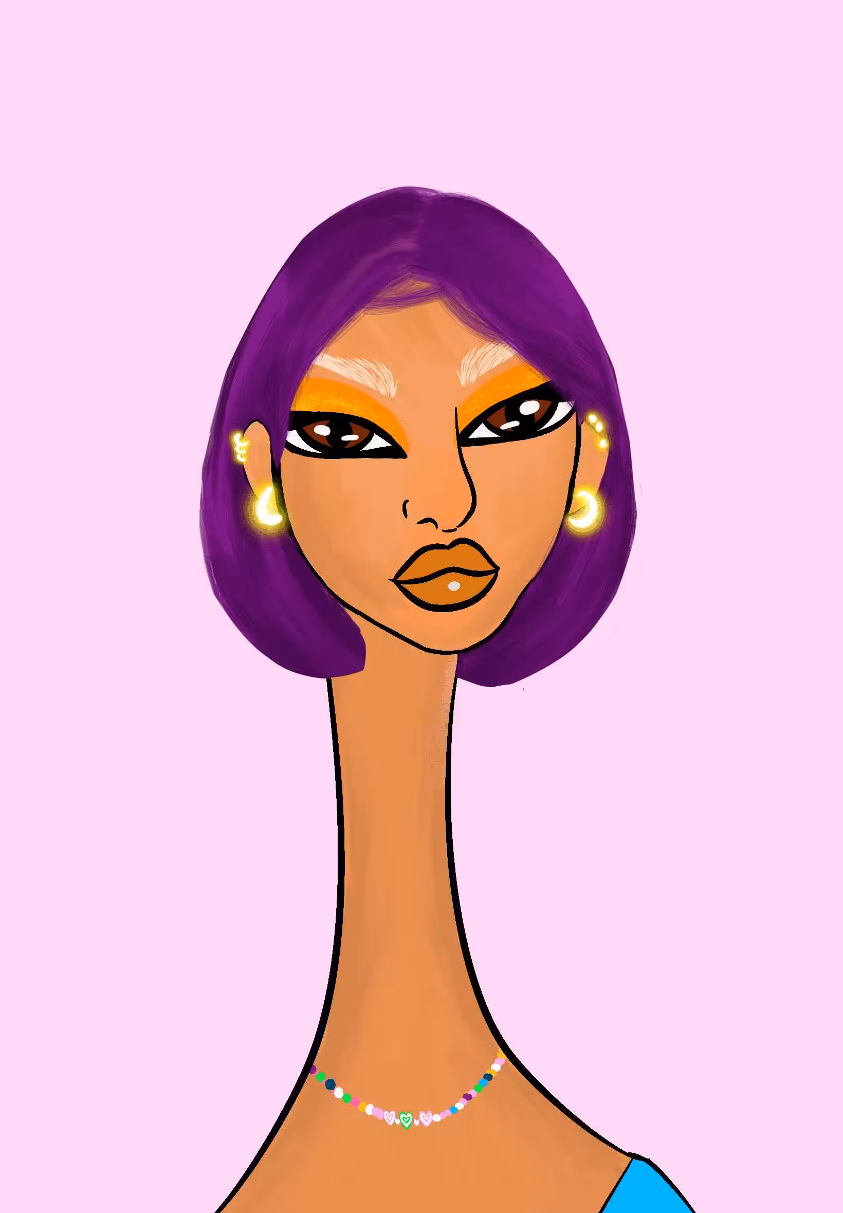 Long Neckie Lady #1815