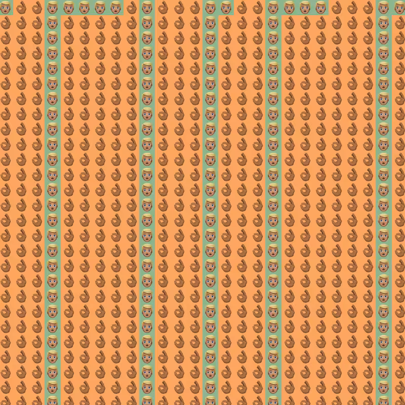 Elementary Cellular Emoji Automata #74