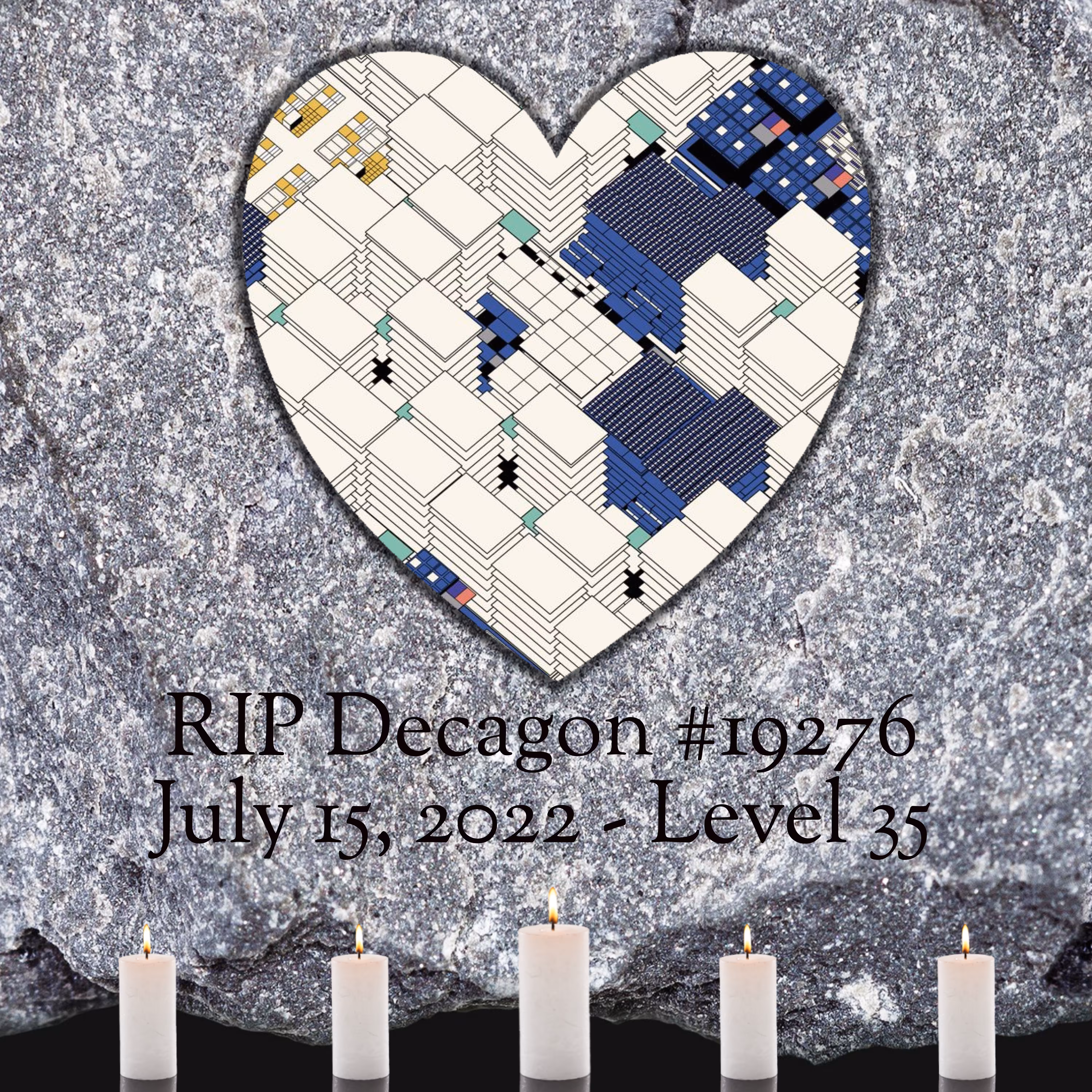 Deca Crypto Art: RIP Decagon #19276