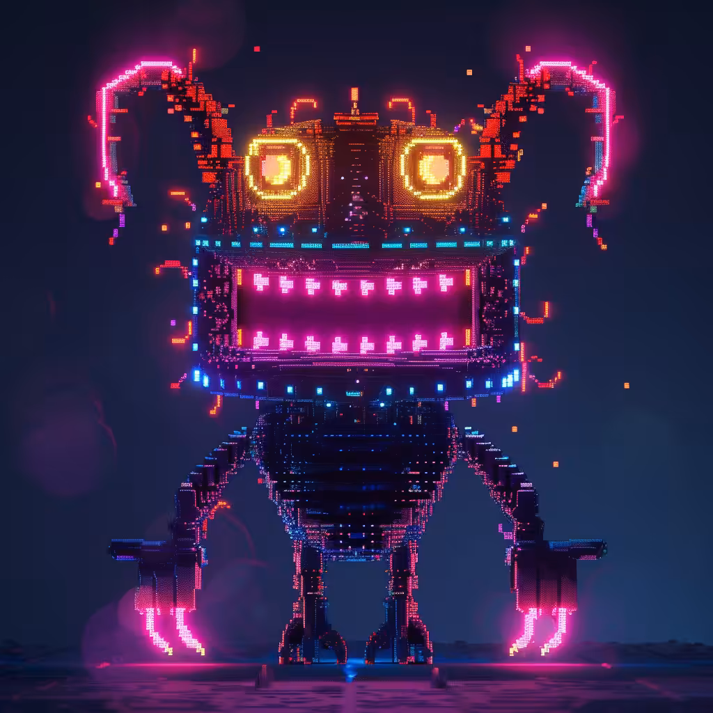Neon Lamp Monsters on Base #2