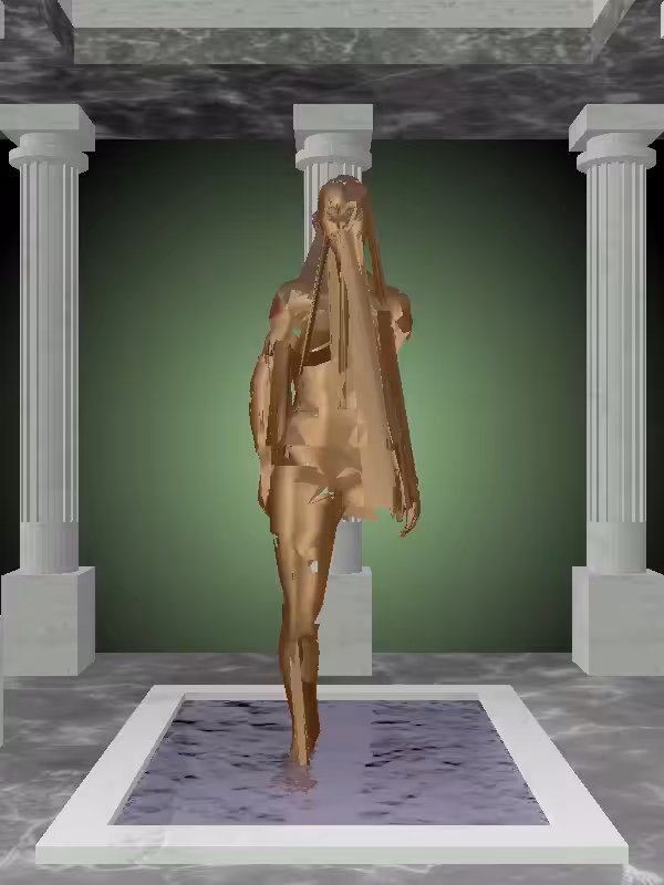 HeavenComputer: The Jumping Old Bronze Woman #4139