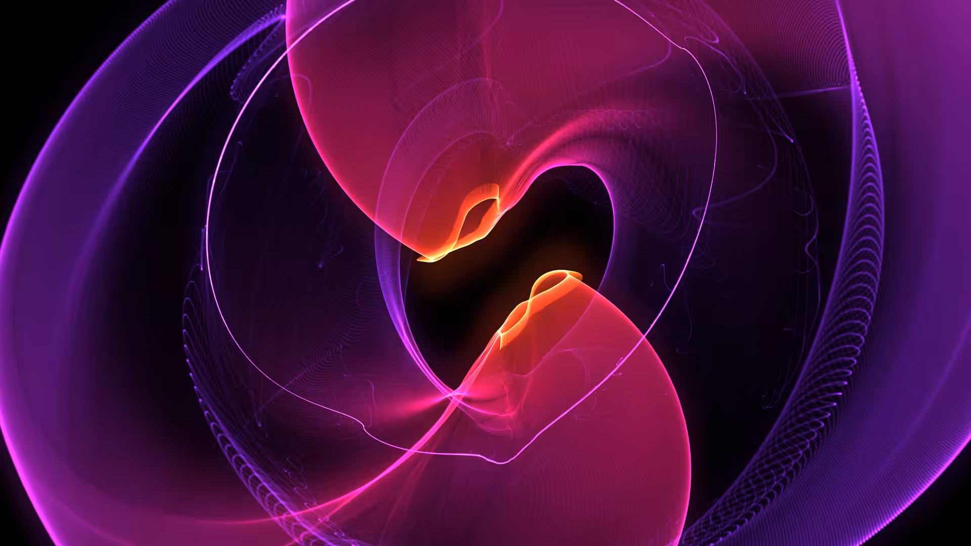 Galactic kiss