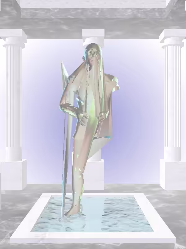 HeavenComputer: The Old Chatoyant Amazonite Man #6227