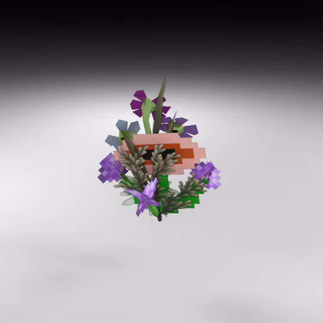 Hand-hacked Bouquet 48