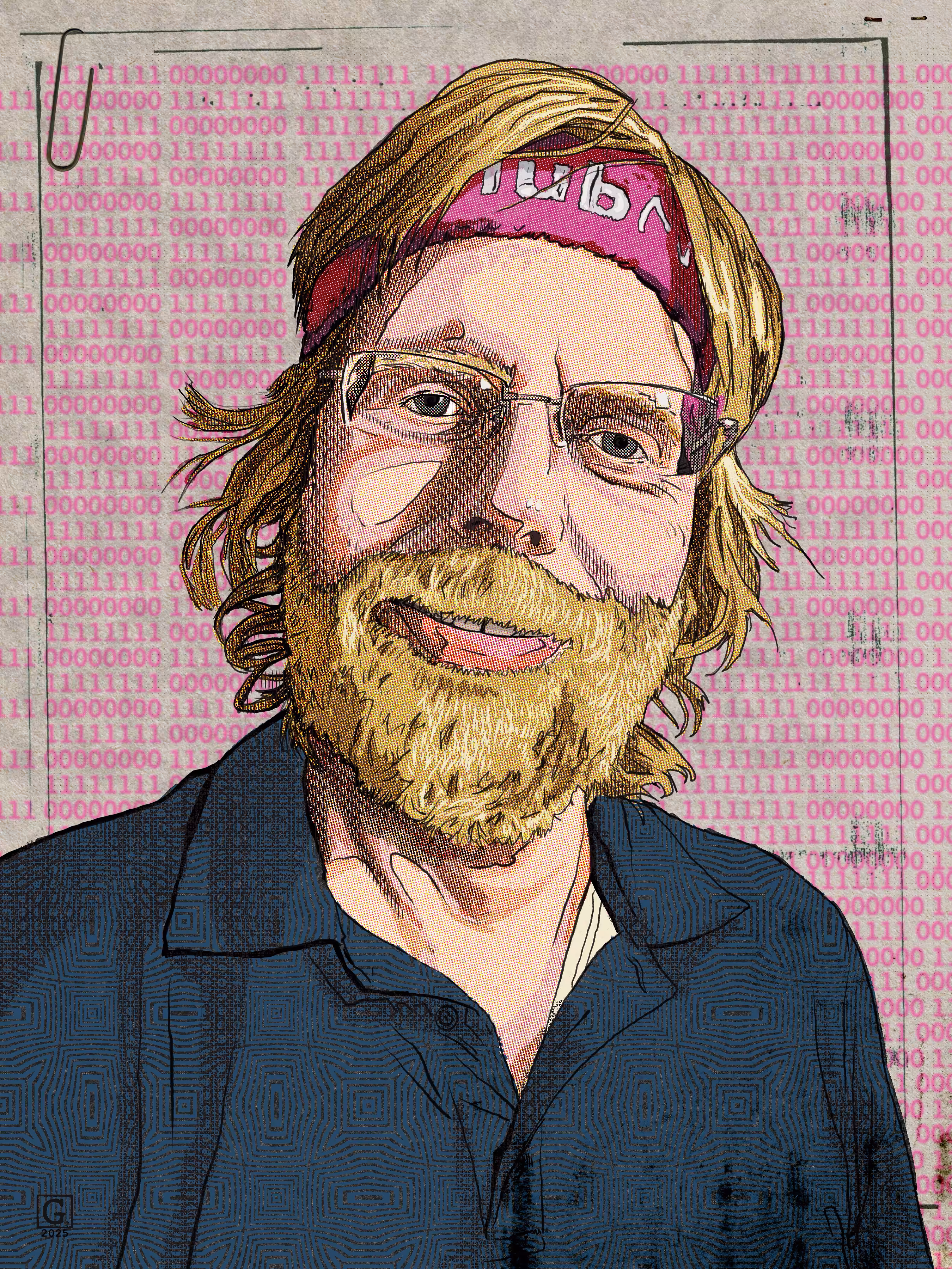 Magenta Headband Alpha: Artnome (JB) - 2025