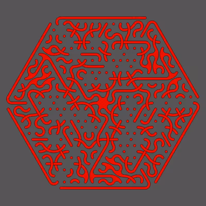 Threefold Symmetry - Dark Variations #481