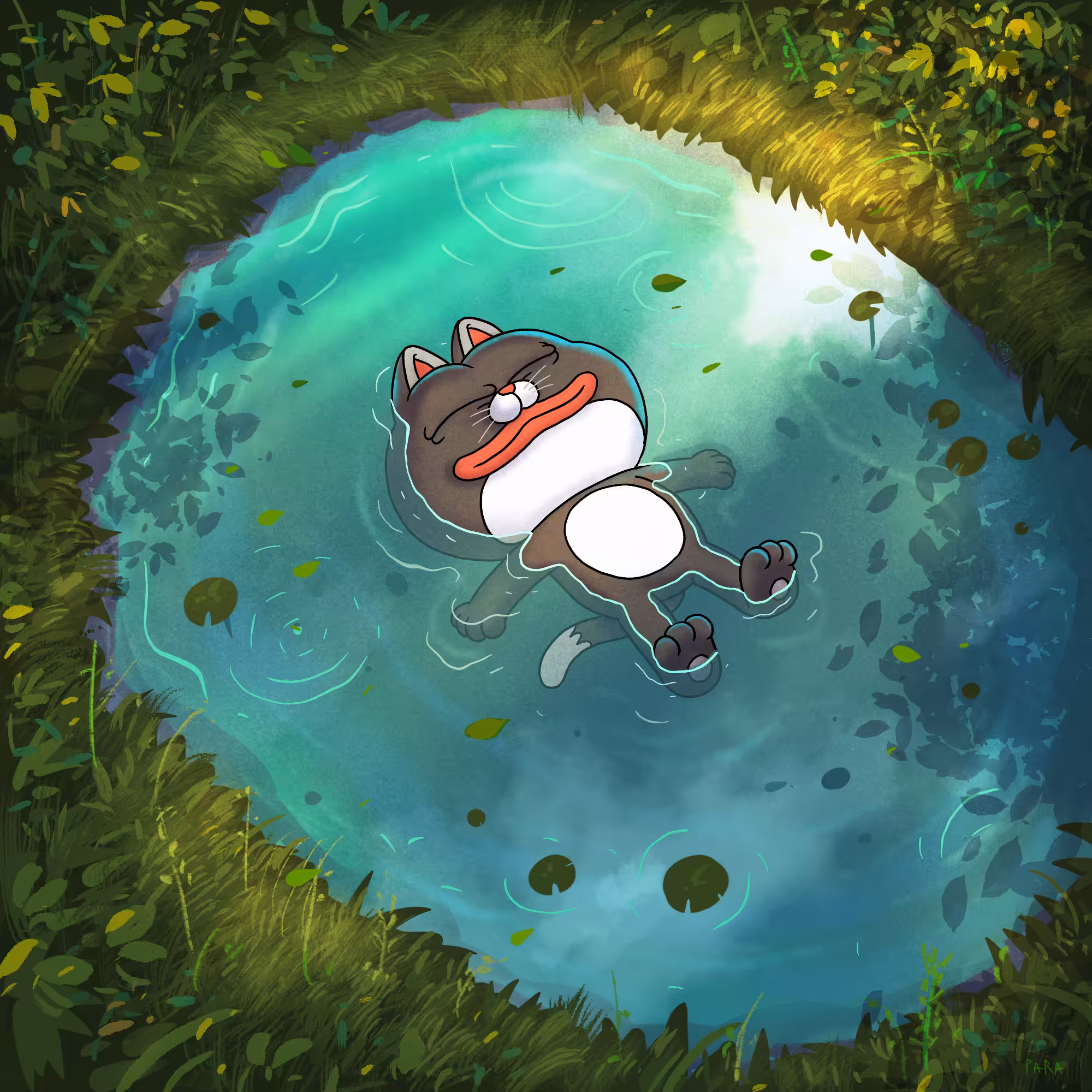 A well in the forest