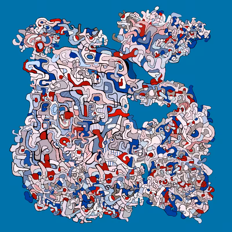 Swim in Dubuffet Thought #33