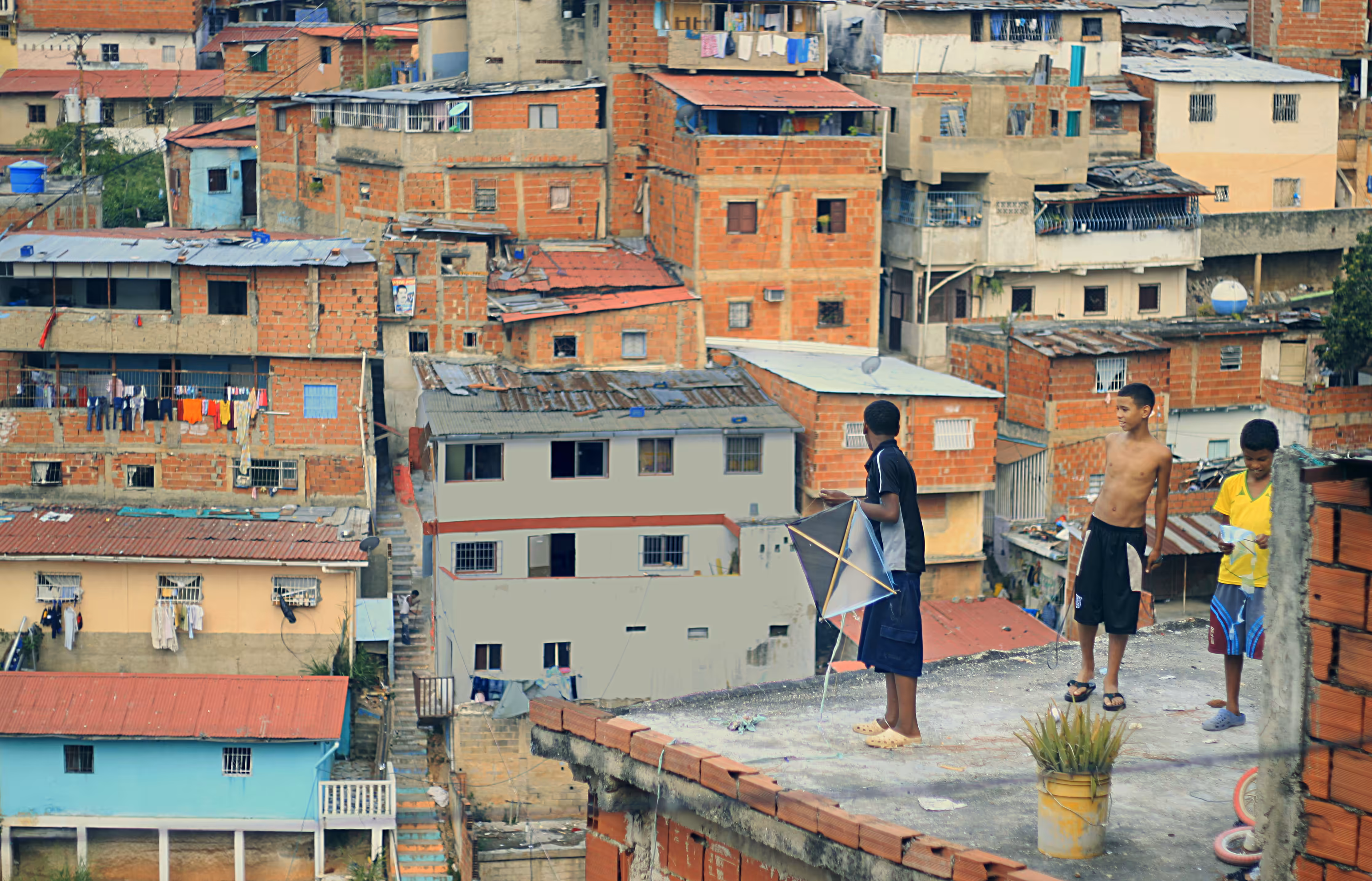 People On Roofs - Kids and Kites
