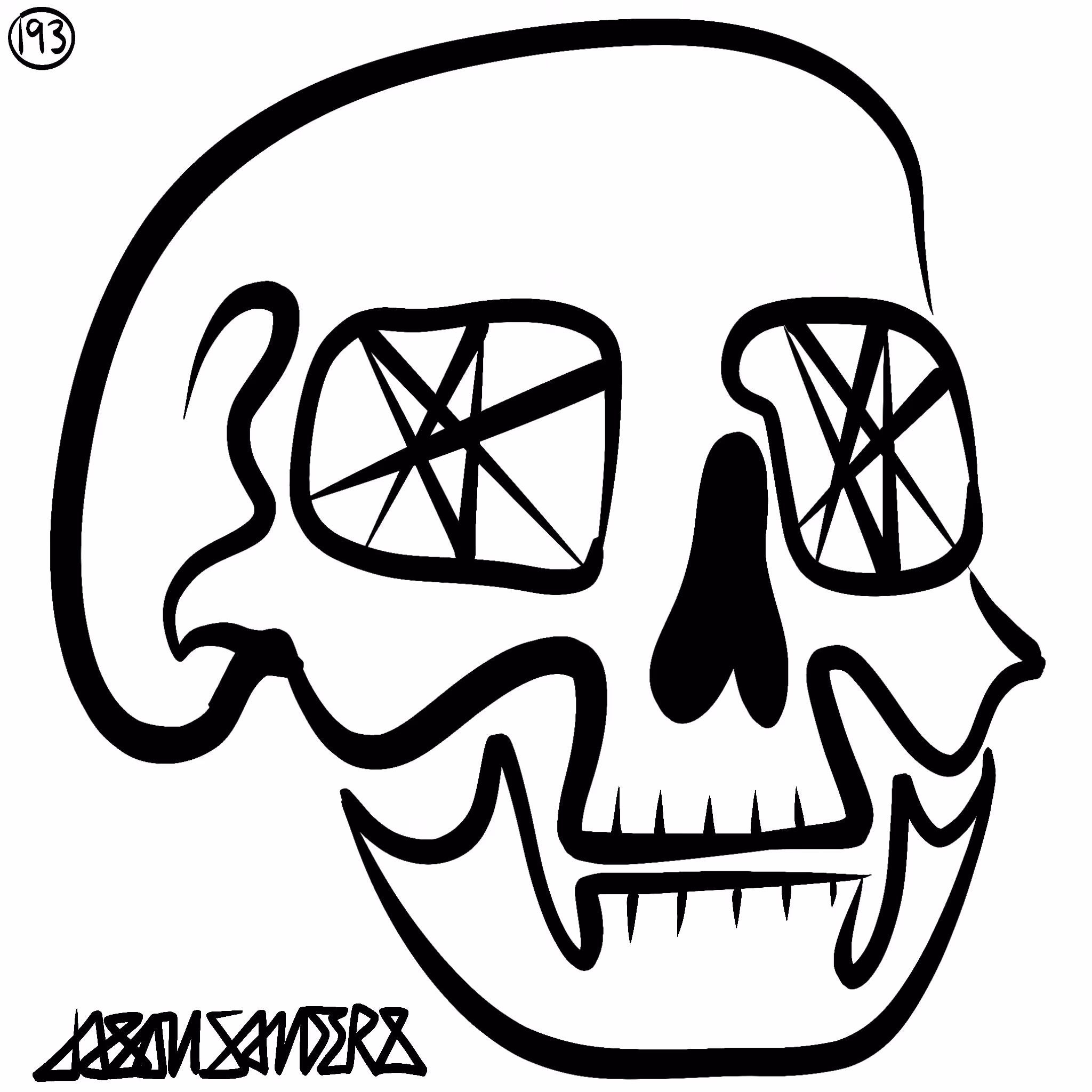 Skull Lines “Thirty-Six” By DrainedEye | #193