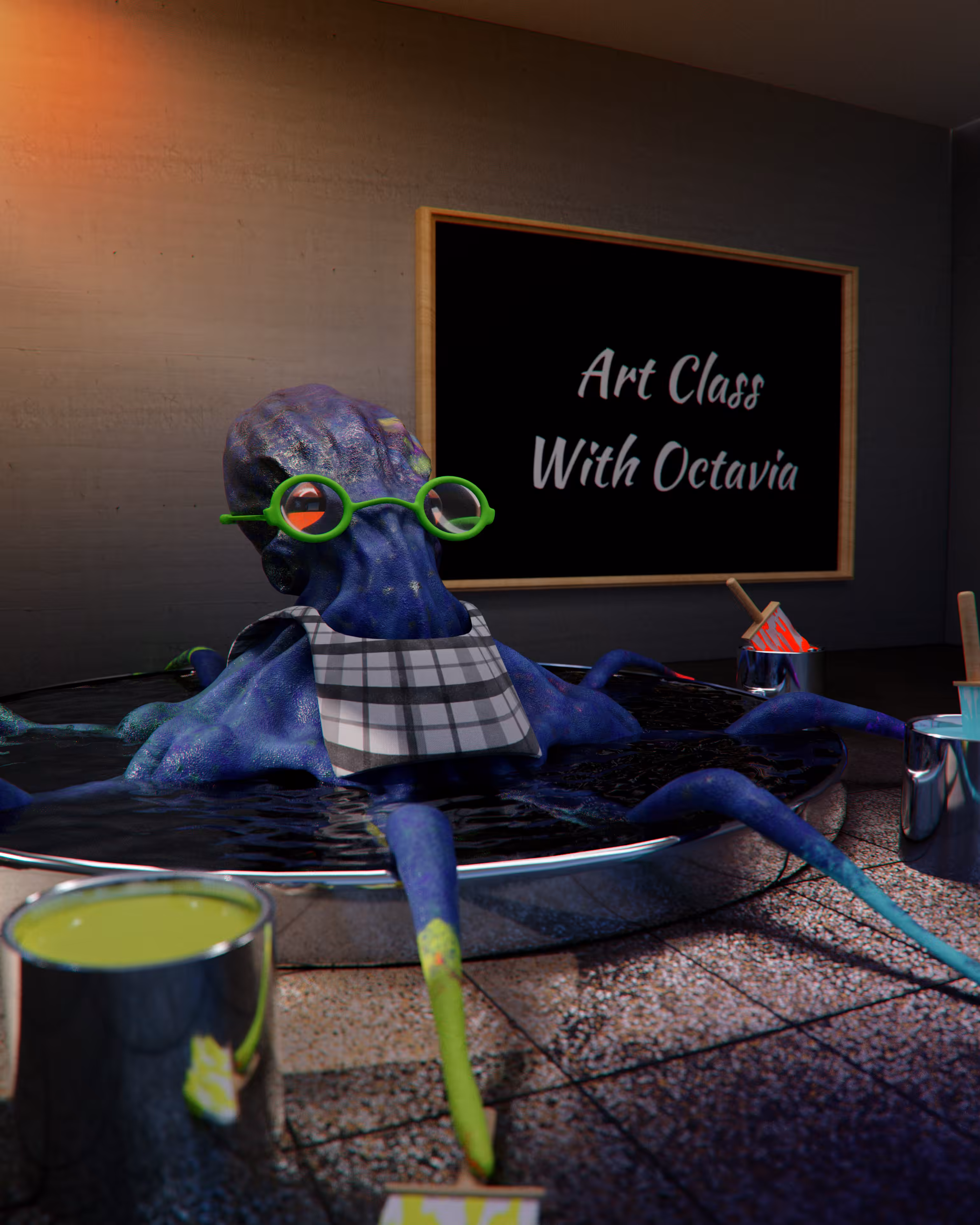 Octavia the Artist Octopod