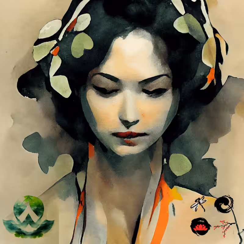 Geisha and nature #10