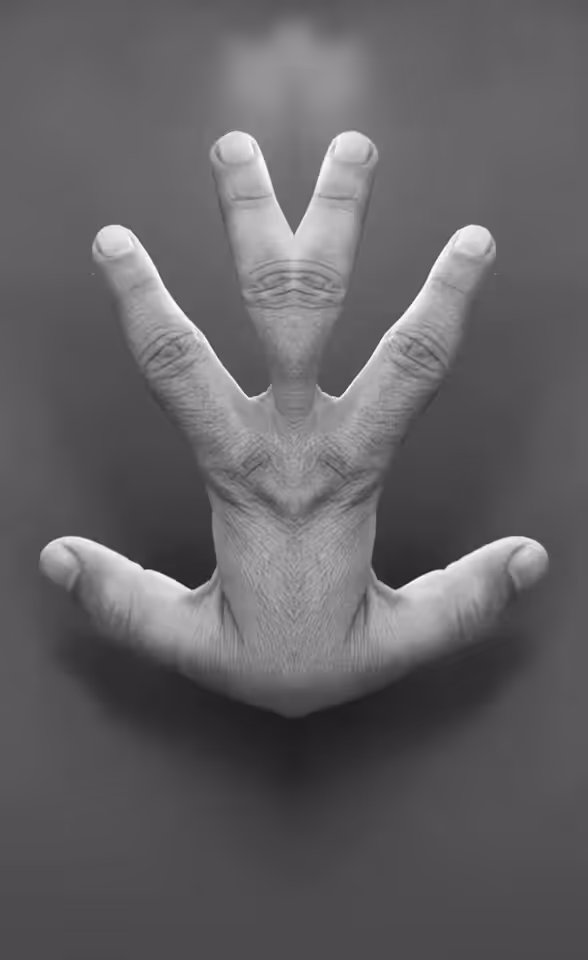 Black & White Hand