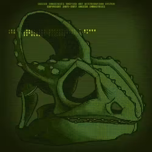💀10 | CGA SKULL 05 | Chameleon