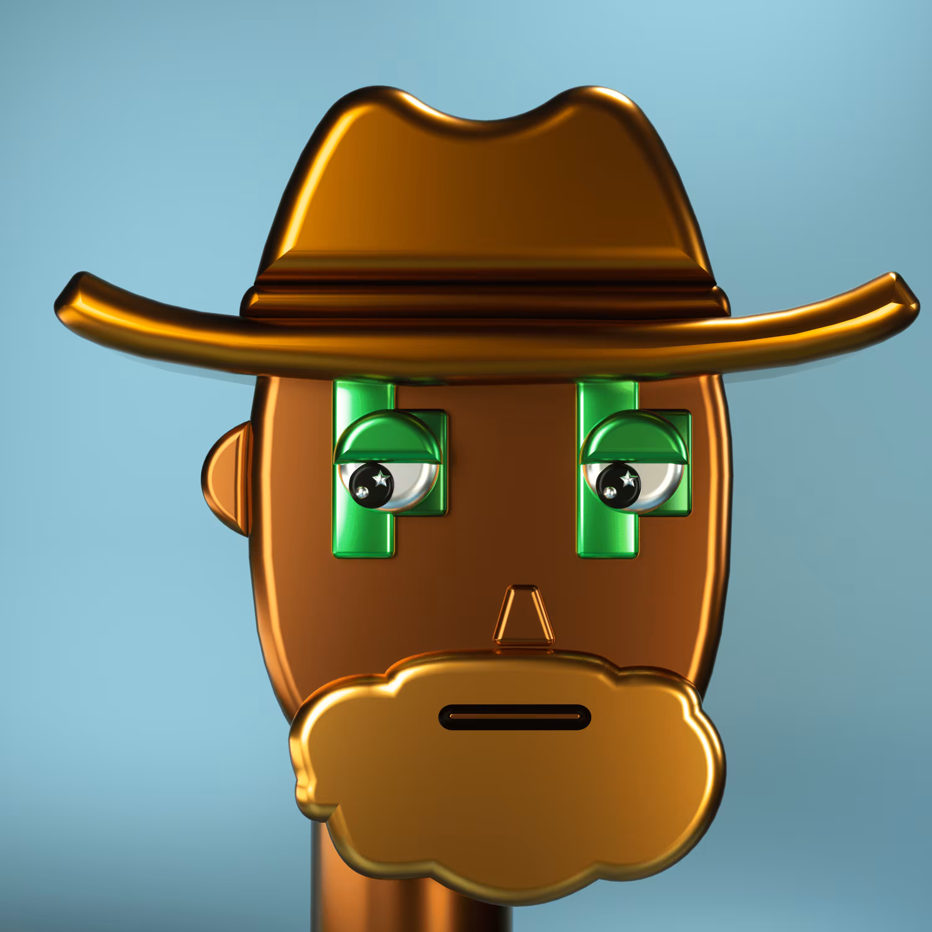 3D Chrome Punks: 3D Chrome Punk #0650