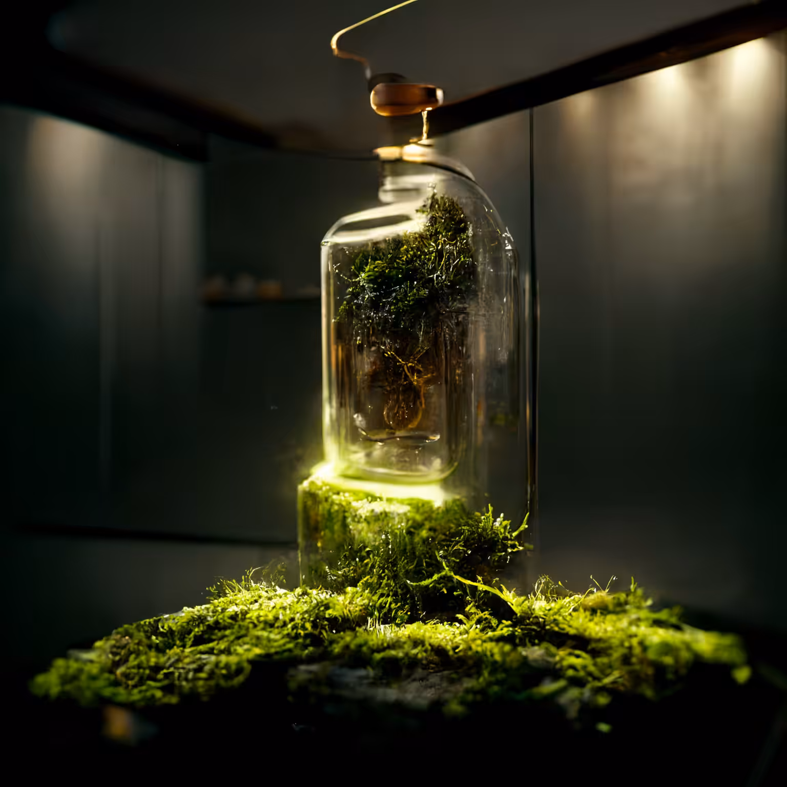 Organic bottle ⇥ .001 Curiosity cabinet