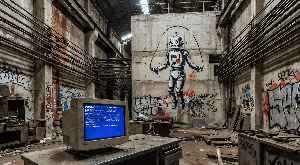 cinematic widescreen: abandoned industrial | jump rope