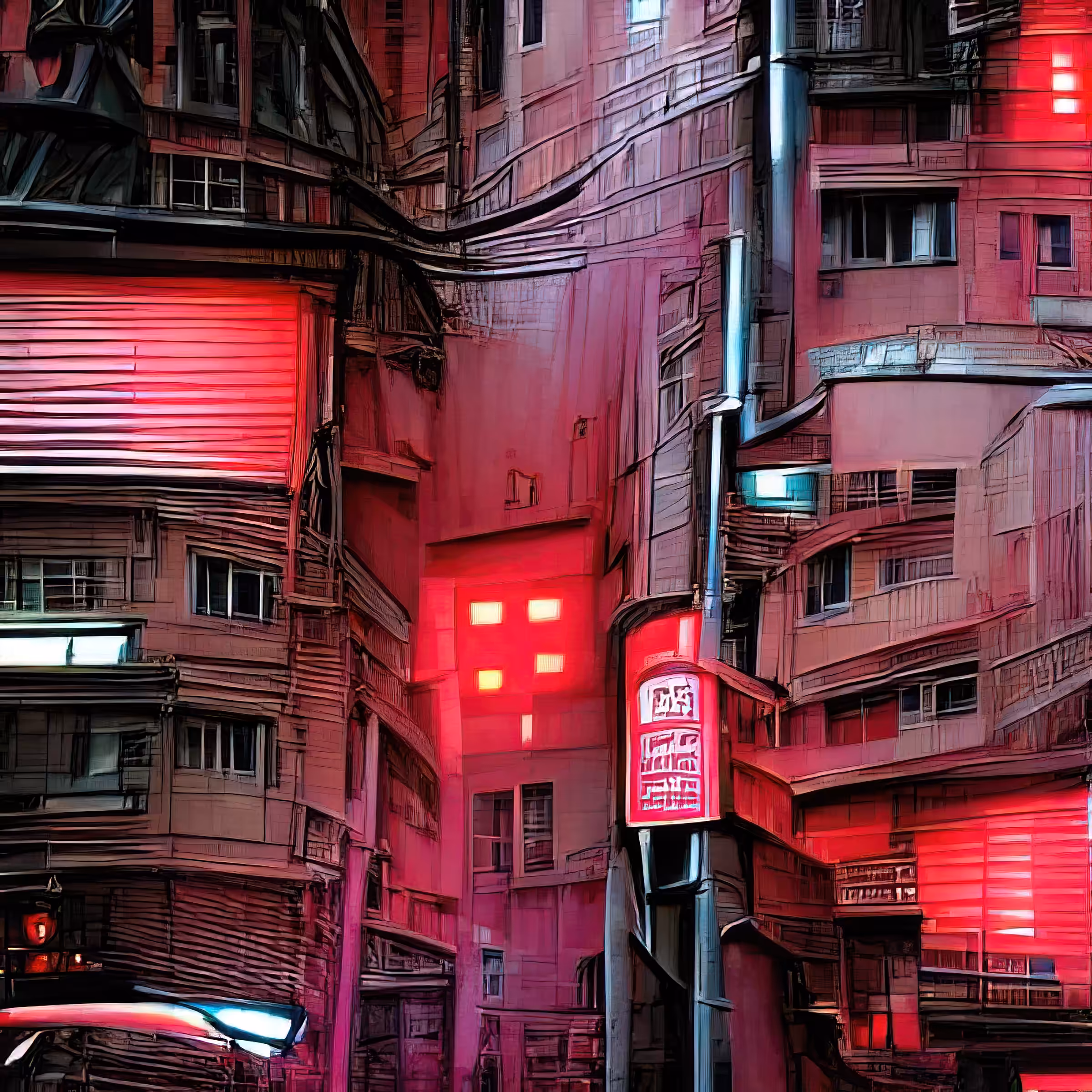 streets of cyberpunk city red light h6VVv0s2jPIf34U8UryL