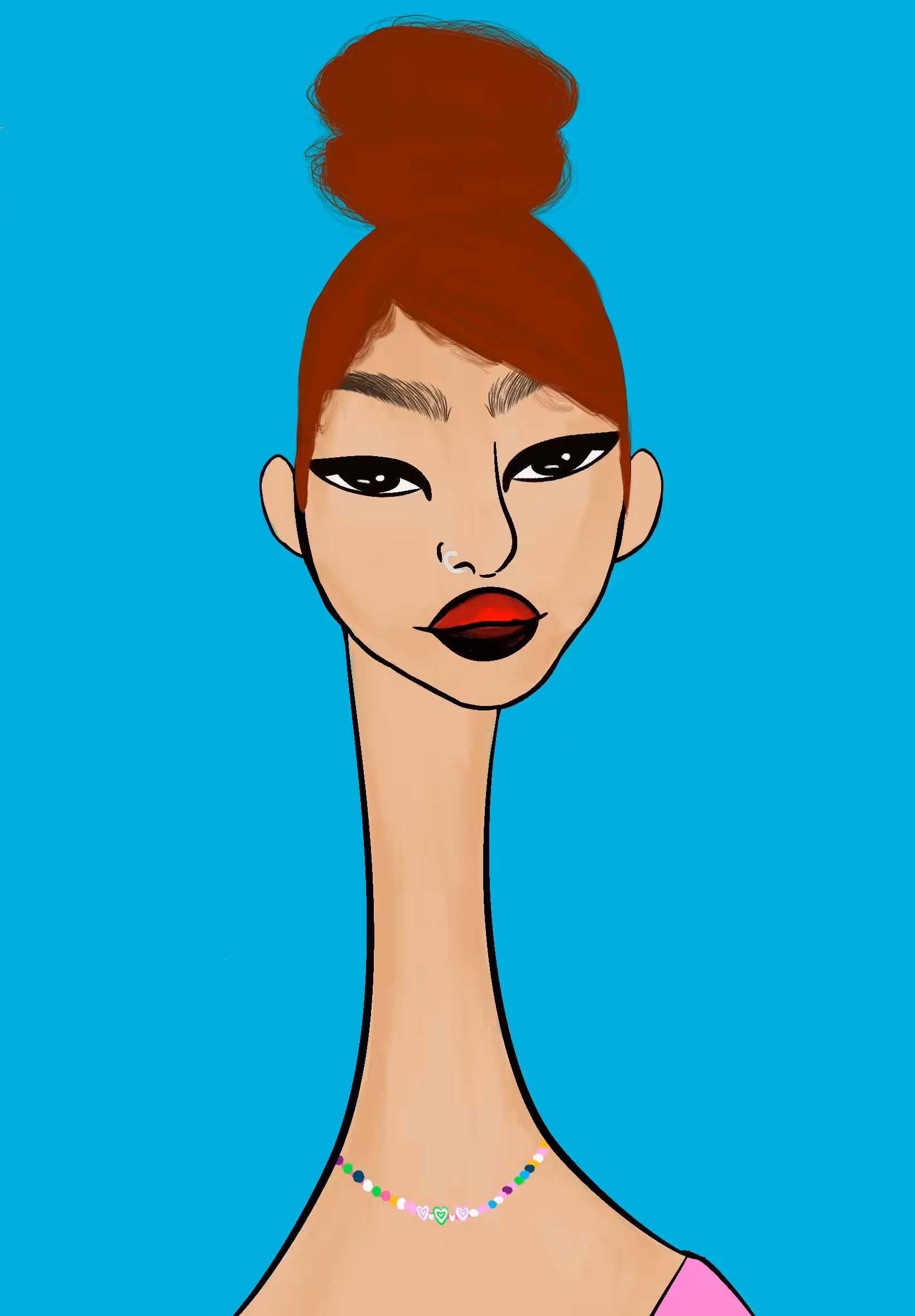 Long Neckie Lady #2113