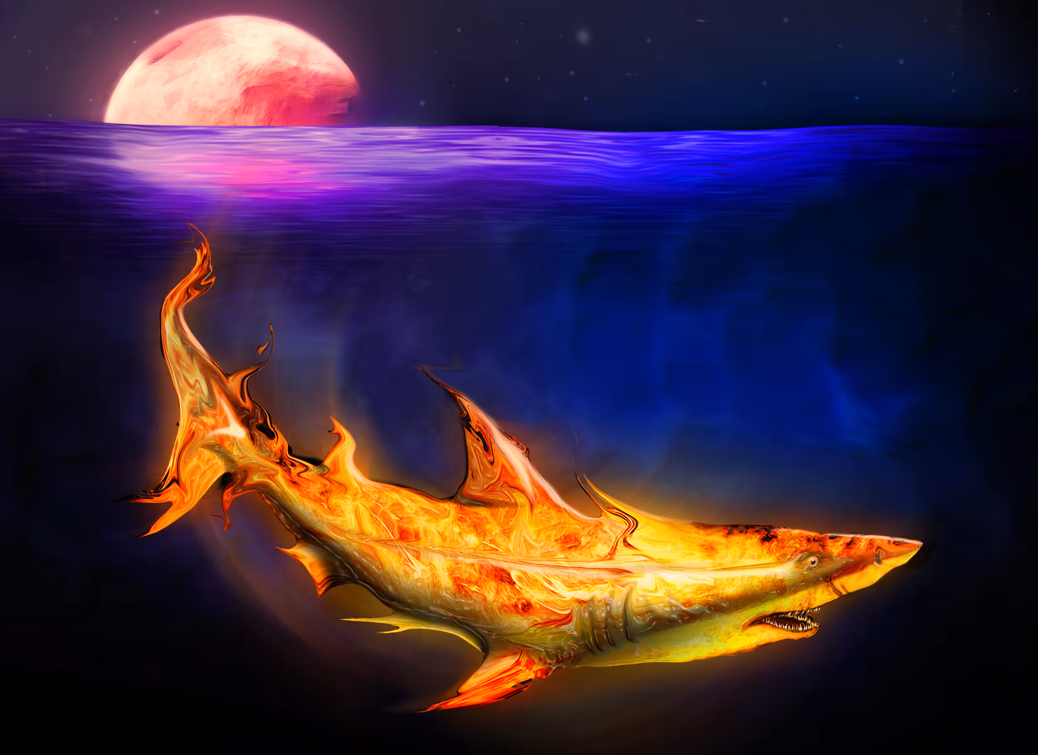 Mako by Pyro Painter 1/1 Real Fire Paintings