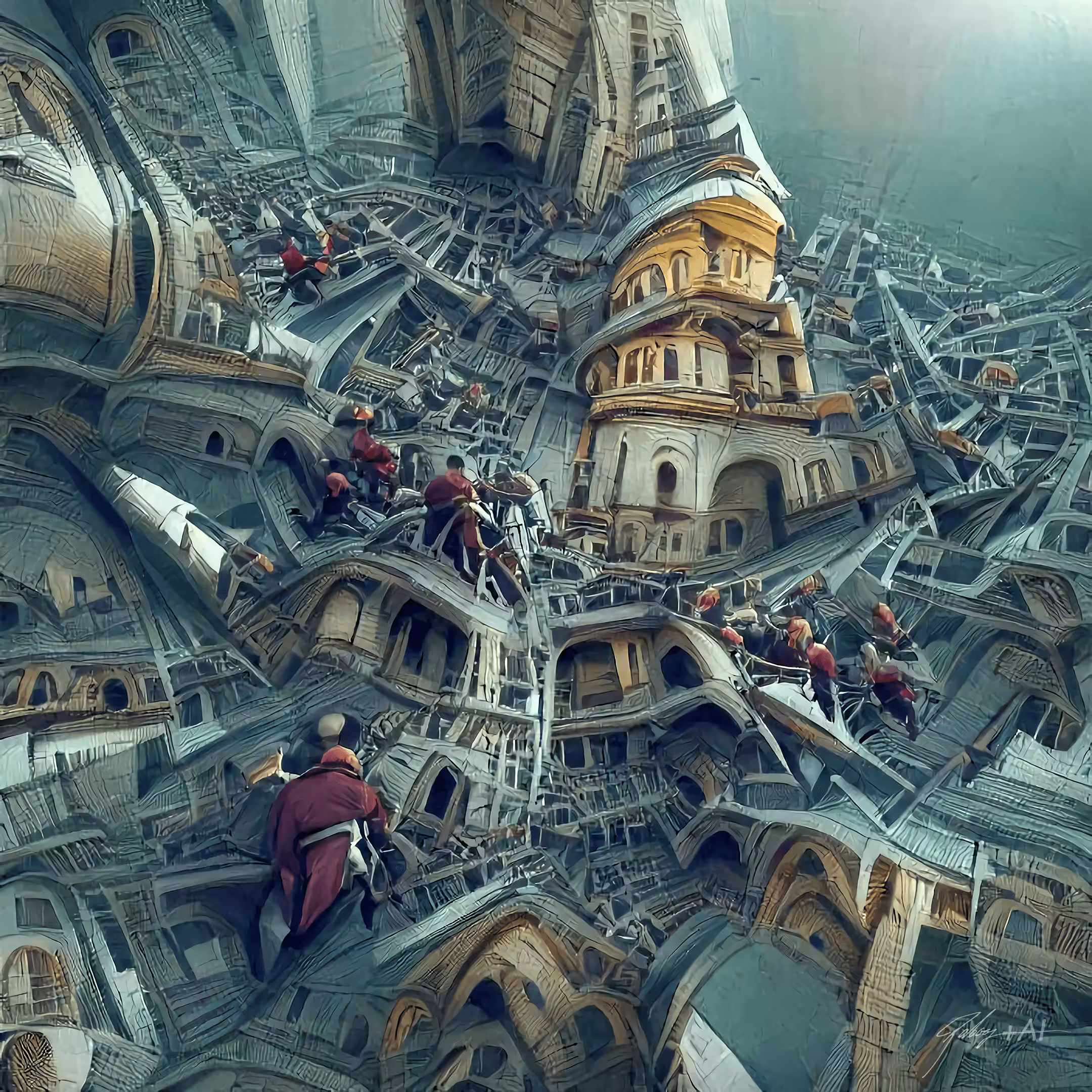4 dimensional Napoleon III style church