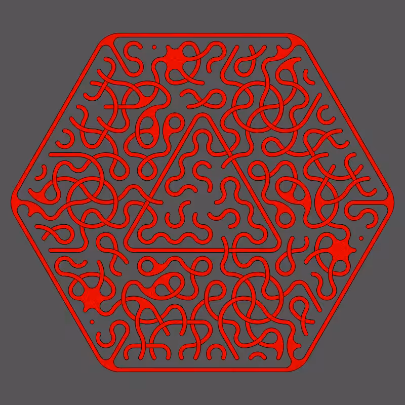 Threefold Symmetry - Dark Variations #334